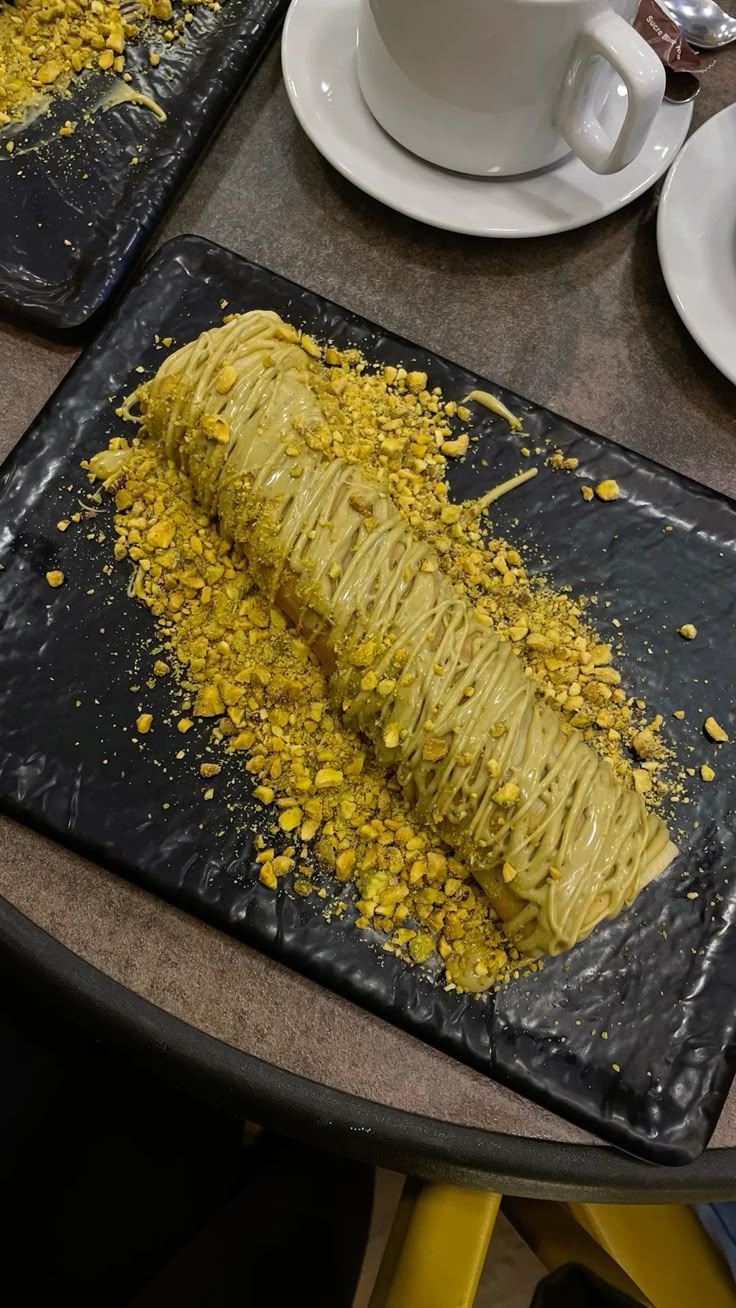 Crêpe kunafa pistache